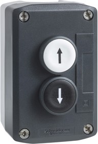 Фото 1/2 Schneider Electric 2-х кнопочная пустая коробка (XALD222E)