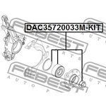 DAC35720033M-KIT, Подшипник ступ.перед. 35x72x33x33 к-кт