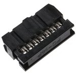 14-Way IDC Connector Socket for Cable Mount, 2-Row