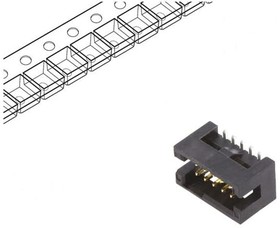 20021221-00010C4LF, Pin Header, Board-to-Board, 1.27 мм, 2 ряд(-ов), 10 контакт(-ов), Поверхностный Монтаж
