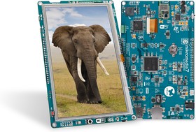 Фото 1/2 MIKROE-1841, mikromedia 7 for STM32F4, Отладочная плата на основе STM32F407ZG с TFT Touch Screen дисплеем 7" (800 х 480 px)