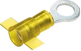 PNF10-10R-2K, RING TERMINAL, NYLON INSULATED, 12 - 10 AWG, #10 STUD SIZE, FUNNEL ENTRY 07AH2246