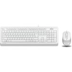 Клавиатура + мышь A4Tech Fstyler F1010 клав:белый/серый мышь:белый/серый USB ...