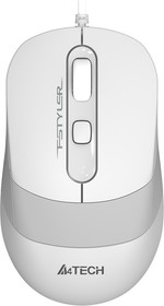Фото 1/8 Мышь A4Tech Fstyler FM10 белый/серый оптическая (1600dpi) USB (4but)