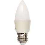 25758, Лампа светодиодная LED 7вт E27 теплый матовая свеча