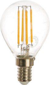 Фото 1/2 25874, Лампа светодиодная LED 7вт Е14 теплый шар FILAMENT