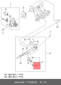 17108225, КОЛЬЦО РЕЗИНОВОЕ