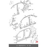 6RU810971A, Подкрылок задний левый VW POLO SEDAN 11-