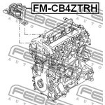 FM-CB4ZTRH, FM-CB4ZTRH_подушка двигателя!\Ford Focus II -04