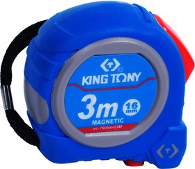 79094-03M, KING TONY Рулетка измерительная 3 м, магнитный крюк