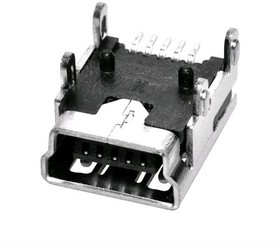 397-5-S-XS0, Разъем SMD Mini USB Jack 5-Полюсный 89