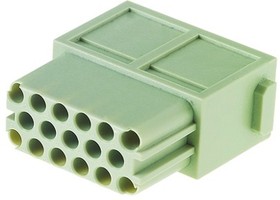 Фото 1/6 09140173101, Разъем: HAN, модуль, "мама", Han Modular DDD, PIN: 17, 10А, 160B