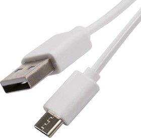 Фото 1/4 Дата-Кабель Red Line Spiral USB - Micro USB, белый