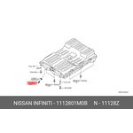 1112801M0B, Пробка масляного поддона NISSAN MURANO (Z52), PATHFINDER (R52)