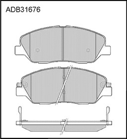 ADB31676, Колодки тормозные дисковые | перед |