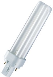 Фото 1/3 Osram Лампа люминесцентная компактная Dulux D 18W/840 холод. белый G24d-2