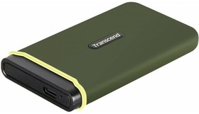 Фото 1/10 Накопитель Transcend Portable SSD ESD380C, 2000GB, Type-C, USB 3.2 Gen2, R/W 2000/2000MB/s, 97x54x13mm, два кабеля в комплекте (3 года)