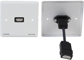 WP-H1M, 1-Gang HDMI Wallplate, White
