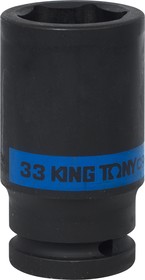 643533M, KING TONY Головка торцевая ударная глубокая шестигранная 3/4", 33 мм