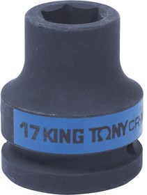 653517M, KING TONY Головка торцевая ударная шестигранная 3/4", 17 мм