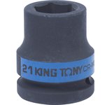 653521M, KING TONY Головка торцевая ударная шестигранная 3/4", 21 мм