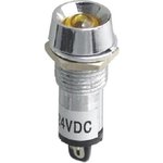 XD12-2-Y-12VDC, Светодиод с держателем желтый 12мм 12VDC
