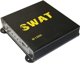 Фото 1/10 Усилитель автомобильный Swat M-1.1000 одноканальный