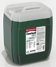 44710, Жидкость охлаждающая TOTACHI NIRO COOLANT GREEN G11 -50C 10кг