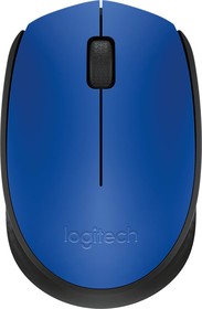 Фото 1/10 Мышь Logitech M171 синий/черный оптическая (1000dpi) беспроводная USB для ноутбука (2but)