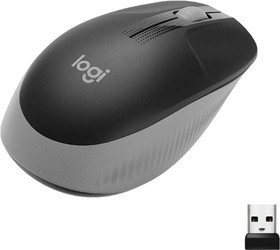 Фото 1/9 Мышь Logitech M191 черный/серый оптическая (1000dpi) беспроводная USB (2but)