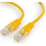 PP12-0.5M/Y, Patch cord; U/UTP; 5e; stranded; CCA; PVC; yellow; 0.5m; 26AWG
