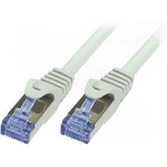 CQ3072S, Patch cord; S/FTP; 6a; stranded; Cu; LSZH; grey; 5m; 26AWG