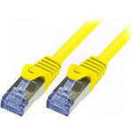 CQ3077S, Patch cord; S/FTP; 6a; stranded; Cu; LSZH; yellow; 5m; 26AWG