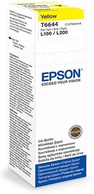 Фото 1/10 Epson L100 Yellow ink bottle 70ml (C13T66444A), Чернила