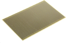 Фото 1/2 RE512-LF, Single Sided Eurocard PCB FR4 With 36 x 62 1mm Holes, 2.54 x 2.54mm Pitch, 160.01 x 100 x 1.5mm