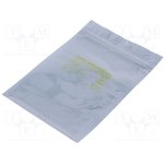 013-0003, Упаковочный пакет, ESD, L: 152мм, W: 102мм, D: 75мкм, 100шт,  10ГОм