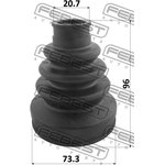 0315-FK, Пыльник шрус внутренний комплект 73.3x96x20.7