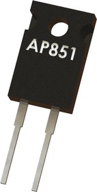 AP851 3R9 J 100PPM, Резистор в сквозное отверстие, 3.9 Ом, AP851 Series, 50 Вт, ± 5%, TO-220, 420 В