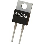 AP836 100R J 100PPM, Резистор в сквозное отверстие, 100 Ом, AP836, 35 Вт, ± 5% ...