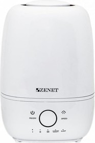 Увлажнитель воздуха ультразвуковой ZENET ZET-409, 4.5л, белый