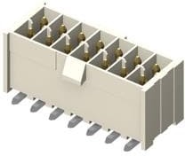 IPL1-107-01-S-D-RA-K, Headers & Wire Housings .100" Mini Mate Isolated Power Terminal Header