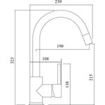 Смеситель для кухни (мойки) GS-003 белый GS-003-331