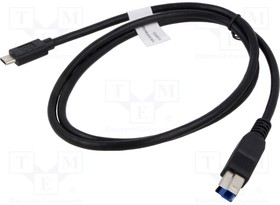 AK-300149-010-S, Cable; Power Delivery (PD),USB 3.1; USB B plug,USB C plug; 1m