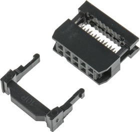 Фото 1/3 10-Way IDC Connector Socket for Cable Mount, 2-Row