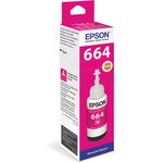 Чернила Epson 664 C13T66434A, для Epson, 70мл, пурпурный