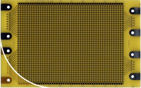 Фото 1/2 RE224-LF, Single Sided DIN 41652 Eurocard FR4 With 48 x 35 1mm Holes, 2.54 x 2.54mm Pitch, 160 x 100 x 1.5mm