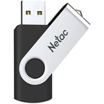 Флеш Диск Netac 128GB U505 NT03U505N-128G-30BK USB3.0 черный/серебристый