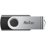 Флеш Диск Netac 128GB U505 NT03U505N-128G-30BK USB3.0 черный/серебристый