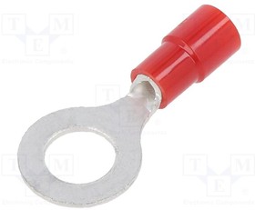 Фото 1/2 TMEX 1.25-6-RED, Наконечник: кольцевой; M6; O: 6,4мм; 0,3-1,65мм2; обжим; на провод