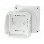 KF0600G, ENYCASE DK Series Grey Polycarbonate Junction Box, 130 x 130 x 77mm